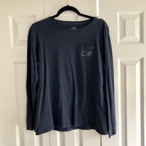 Navy blue Vineyard Vines long sleeved tee